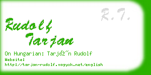 rudolf tarjan business card